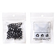 Perles de lettres acryliques artisanales noires SACR-YW0001-18-8