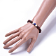 Natural Lapis Lazuli Stretch Bracelets BJEW-JB04491-01-3