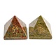 Figurine curative piramidali con pietre preziose naturali e sintetiche G-A091-01-2