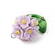 Подвески-цветы из стеклянных бусинок PALLOY-MZ00521-04-4