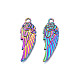 Pendentifs en alliage de couleur arc-en-ciel PALLOY-N156-200-2