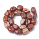 Natürliche rote Jaspis Perlen Stränge G-S299-79-2
