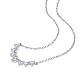 Tinysand 925 Sterling Silber Zirkonia Prinzessin Kronenförmige Halsketten TS-N313-S-3