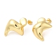 Boucles d'oreilles torsadées en laiton plaqué en rack pour femmes EJEW-D068-03G-1
