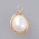 Perle naturelle baroque perle keshi X-PALLOY-JF00409-1
