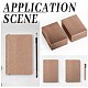 GORGECRAFT 2 Sheets 39 x 17 Inch Book Cloth Fabric Surface Book Binding Materials Velvety Paper Book Binding Sheets Chipboard Decorative Binders Board Sheet Supplies for Book Cover Materials(Tan) DIY-WH0033-32B-5