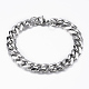 304 Stainless Steel Chain Necklaces and Bracelets Jewelry Sets SJEW-L186-02P-2