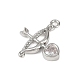 Подвески из латуни с прозрачным фианитом KK-L238-11P-2