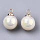 Colgantes de perlas de imitación de acrílico OACR-N010-020D-01-3