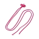 Amulette en nylon avec cordon de nœud porte-bonheur AJEW-NH0001-01E-1