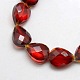 Crystal Glass Teardrop Beads Strands EGLA-F066-05-1