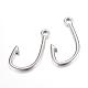 304 Stainless Steel Hook Clasps STAS-S058-61-1