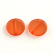 Flat Round Transparent Acrylic Beads MACR-R546-26-2