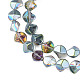 Chapelets de perles en verre électroplaqué EGLA-N008-019-A03-3