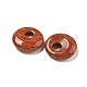 Подвески-пончики из натуральной красной яшмы/диски-пи G-G142-02K-2