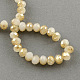 Perles de verre rondelle facettées rondes à facettes en jade imitation demi-plaqué EGLA-S092-6mm-M-3