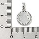 Латунные микро проложить кубического циркония подвески KK-U045-07P-3