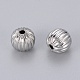 304 Stainless Steel Corrugated Beads STAS-G009-1-2