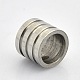 Grande foro liscio superficie 304 perle in acciaio inox o anelli di gomma in forma STAS-O048-06-2