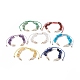 Наборы браслетов из бисера с кусочками натуральных драгоценных камней и культивированным пресноводным жемчугом AJEW-JB01147-1