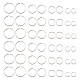 DICOSMETIC 80Pcs 4 Sizes Sterling Silver Jump Rings 2/2.5/4/5mm Open Jump Rings DIY Split Rings Small O Ring Connector for Keychain Necklace Bracelet Earring Jewelry Making and Repair STER-DC0001-02-1