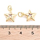 Подвеска из латуни с фианитами KK-P271-38B-02G-3