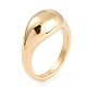 イオンプレーティング（ip）ユニセックス304ステンレスフィンガー指輪  円形  ゴールドカラー  サイズ7  3.2~9.8mm  内径：17.3mm RJEW-K233-11B-G-3