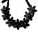 Fashion Women Jewelry Resin Beautiful Flower Statement Necklaces NJEW-BB15952-C-3