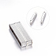 Alloy Rectangle Magnetic Clasps PALLOY-M040-01P-1