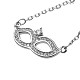 Tinysand 925 collana con ciondolo maschera mascherata in argento sterling con zirconi cubici e set di gioielli per orecchini TS-N-E371-S-2