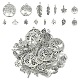 60 шт. 15 стиля подвески из сплава в тибетском стиле FIND-YW0005-01-1