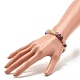 8.5 mm Edelsteinimitat Glas runde Perlen Stretch-Armband für Frauen BJEW-JB07415-5