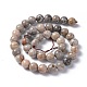 Natural Fossil Coral Beads Strands G-G212-10mm-31-2