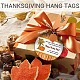 Thanksgiving Day Theme Handmade Polymer Clay Pendant Locking Stitch Markers HJEW-SW00030-5