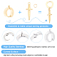 Kit per la creazione di orecchini a goccia con pugnale fai da te unicraftale STAS-UN0036-34-4