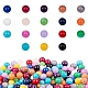18 Color Natural Mashan Jade Round Beads Strands G-PH0034-38-2