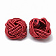 Polyester & Cotton Woven Beads WOVE-T004-17-2
