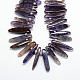 Dyed Natural Agate Bead Strands G-R276-02-2