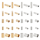 SUPERFINDINGS 100Pcs 10 Style Brass Cord Ends KK-FH0005-72-1