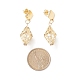 5 paire de boucles d'oreilles pendantes en perles de coquillage EJEW-JE05087-3