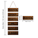 Solid Wood Hanging Wall Decorations HJEW-WH0024-010-2