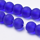 Chapelets de perles en verre transparente   GLAA-Q064-10-6mm-3