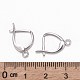 Rhodium Plated 925 Sterling Silver Leverback Earrings STER-K168-003P-3