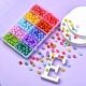 600pcs 10 couleurs perles acryliques transparentes MACR-YW0001-83-6