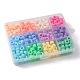 360 pièces de perles en plastique opaques de 12 couleurs KY-FS0001-14-6