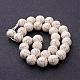 Synthetic Magnesite Beads Strands G-E018-12mm-3