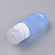 創造的なポータブルシリコンポイントボトリング  シャワーシャンプー化粧品エマルジョン貯蔵ボトル  コーンフラワーブルー  109x49mm  容量：約60ml（2.02液量オンス） X-MRMJ-WH0006-F02-60ml-2