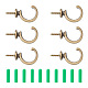 Spritewelry 16 pz 2 gancio in lega di zinco stile gancio FIND-SW0001-04AB-1