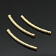 Yellow Gold Filled Curved Tube Beads KK-G150-8-2