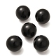 Натуральные черные обсидиановые бусины-сферы G-I359-03-1